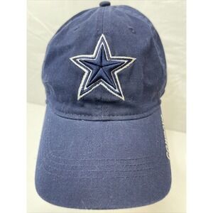 Cowboys Hat Cap Reebok embroidered Star blue denim adjustable ‎ NFL